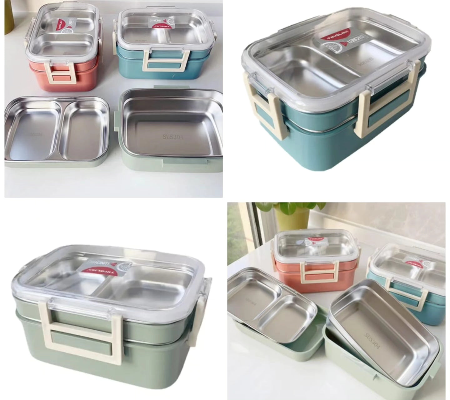 Double layered lunch box
