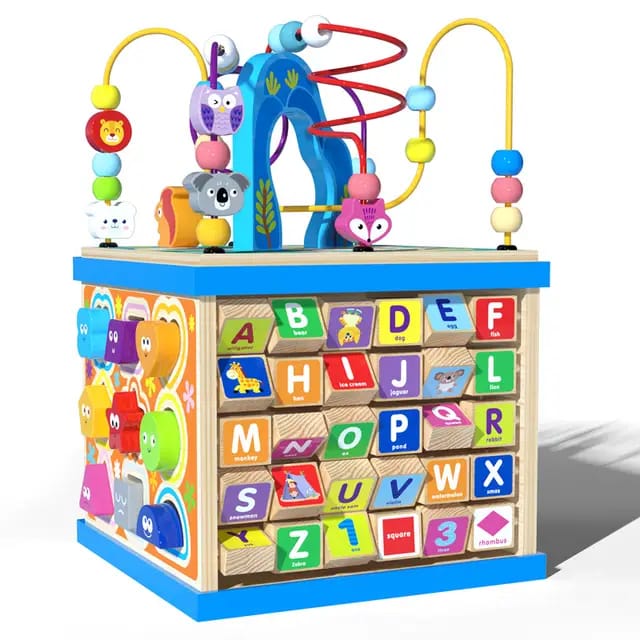 Kids wooden Activity cube