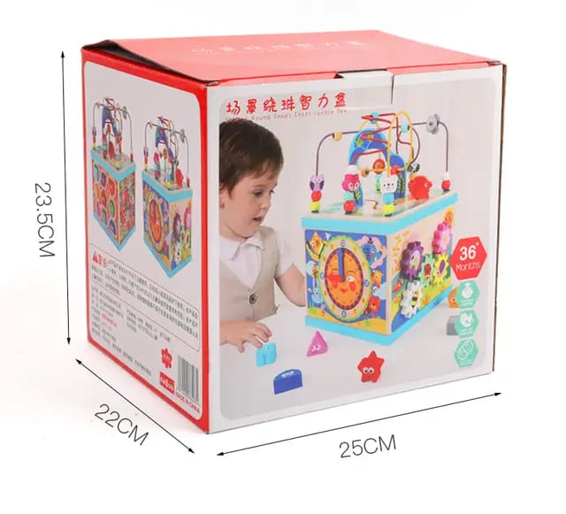 Kids wooden Activity cube