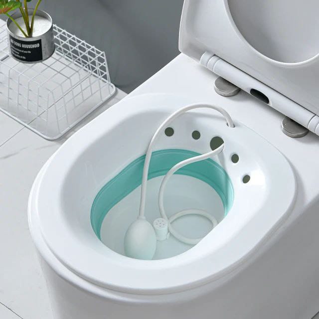 Collapsible sitz bath