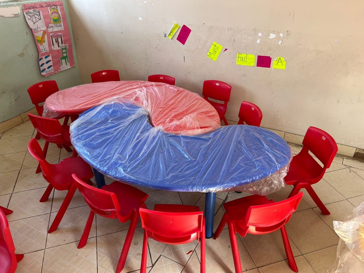 Kindergarten table and chairs