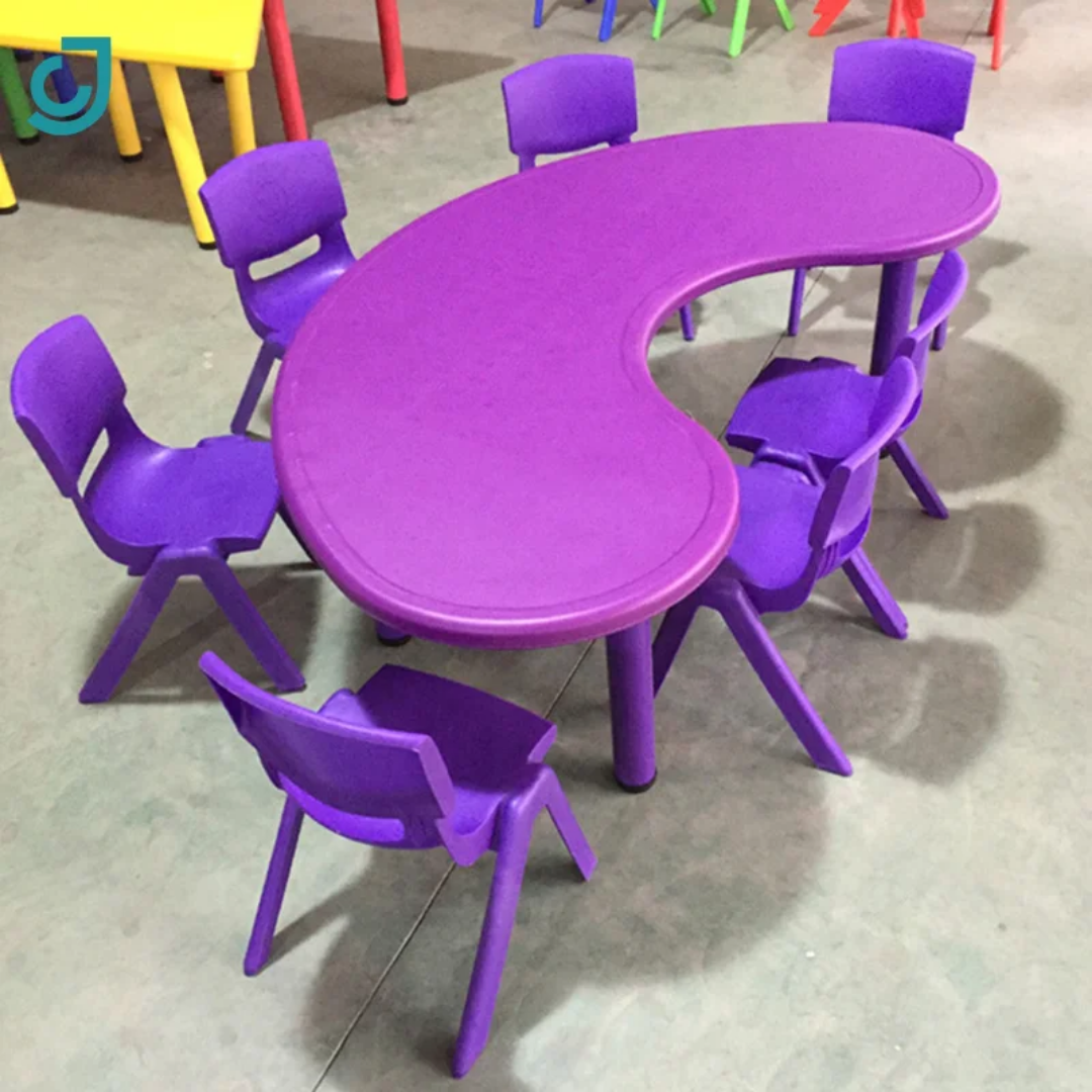 Moon-Shaped Kids Table