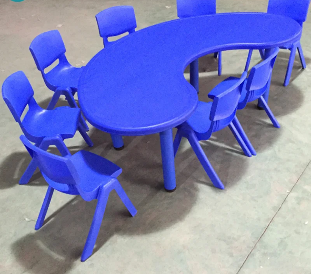 Moon-Shaped Kids Table