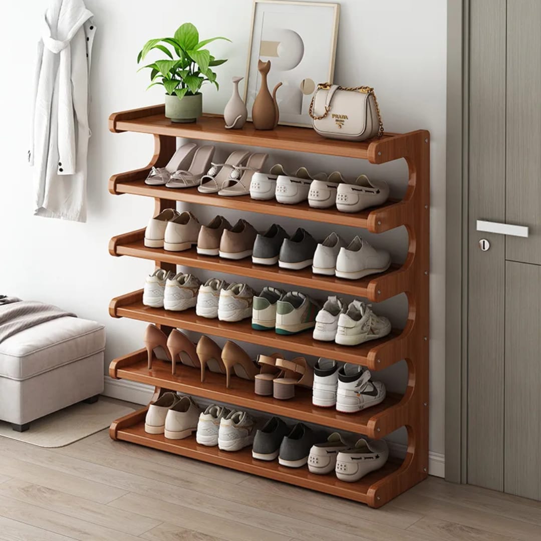 Bamboo Shoe Rack