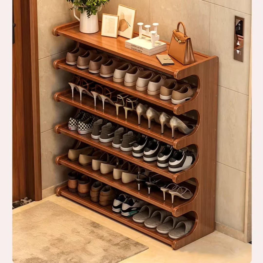 Bamboo Shoe Rack