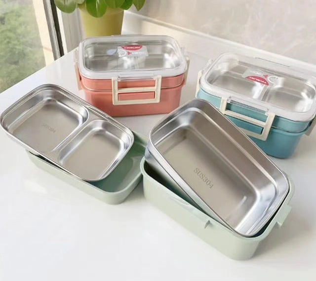 Double layered lunch box