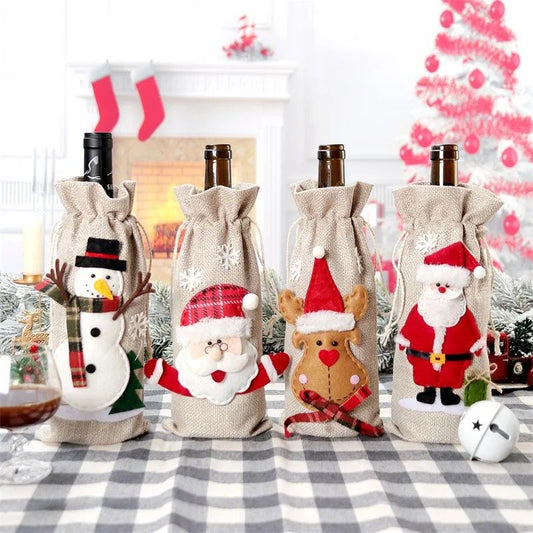 Christmas bottle bag