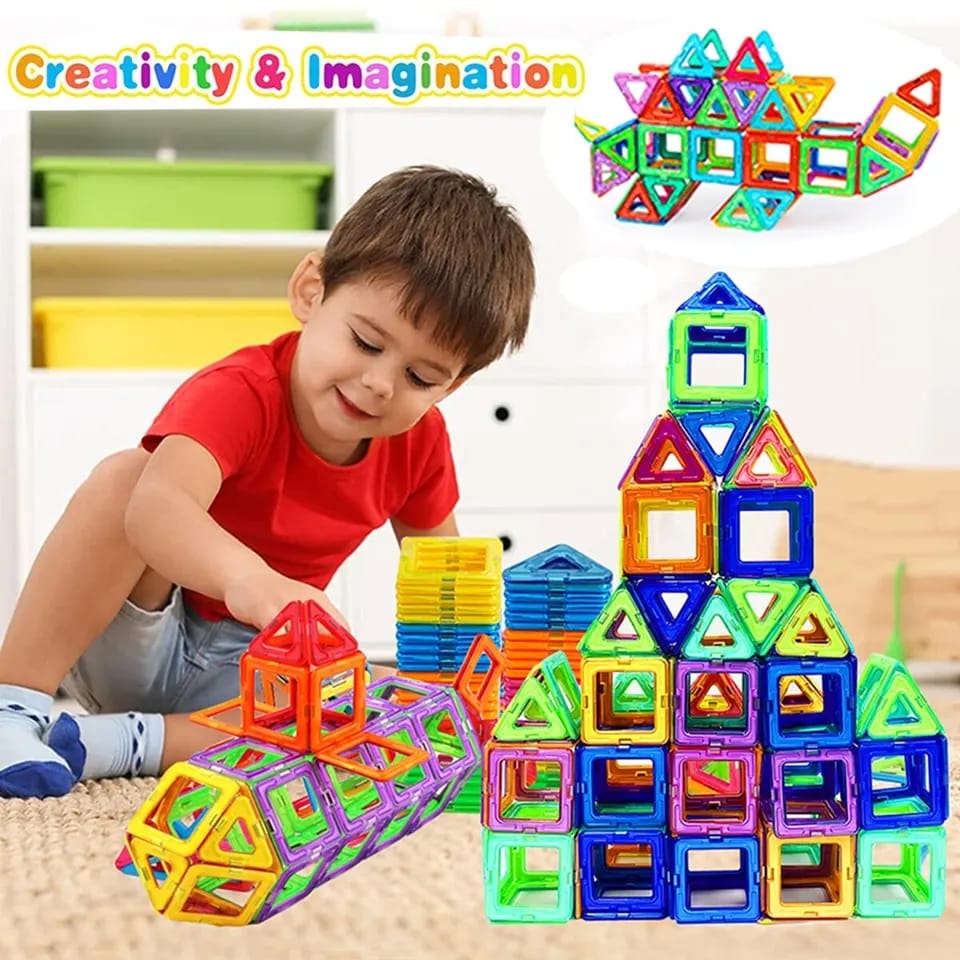 84 pcs Magnetic tiles