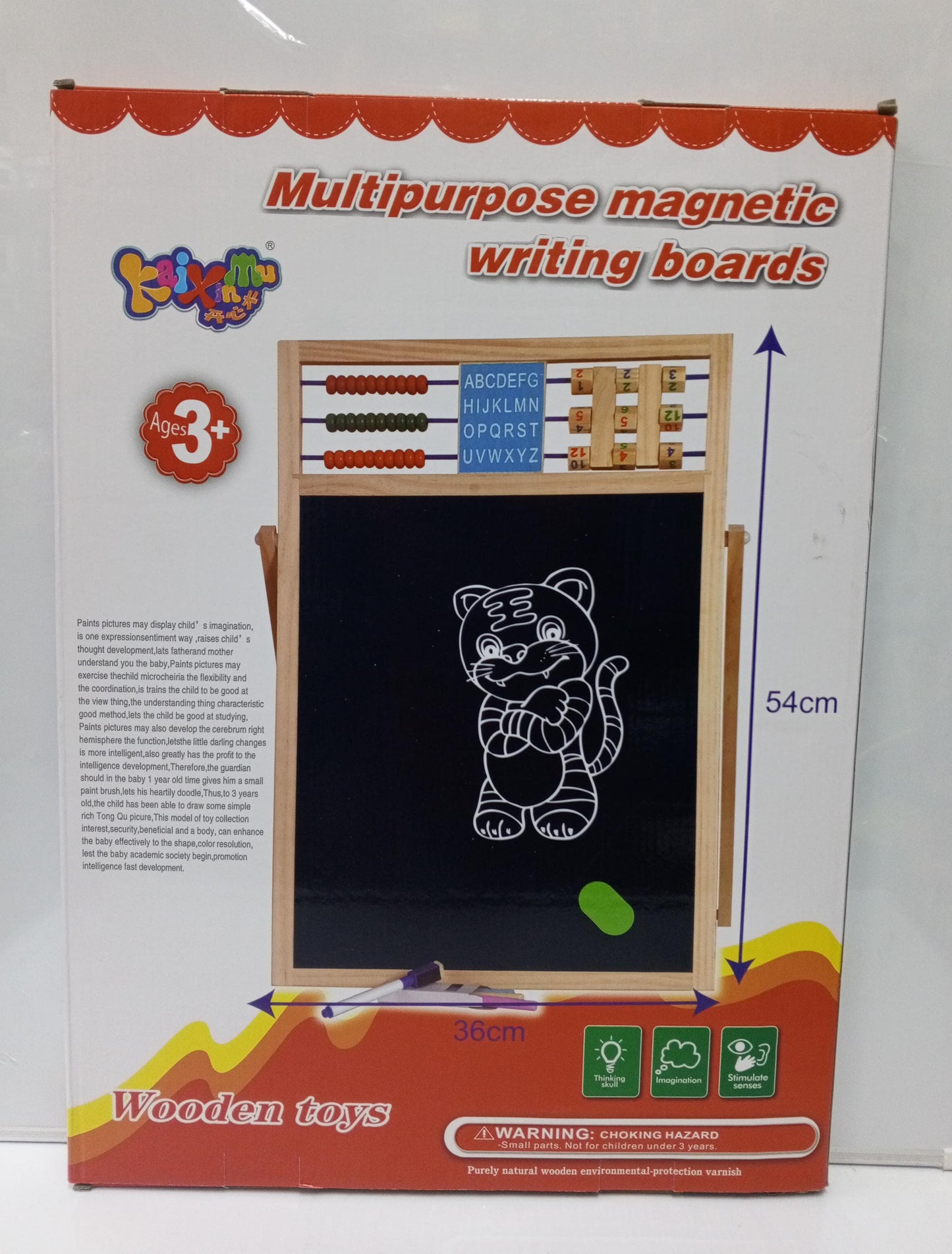 2 Sided wooden magnetic board