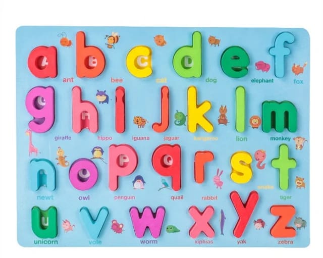 Wooden numbers , letters and shapes