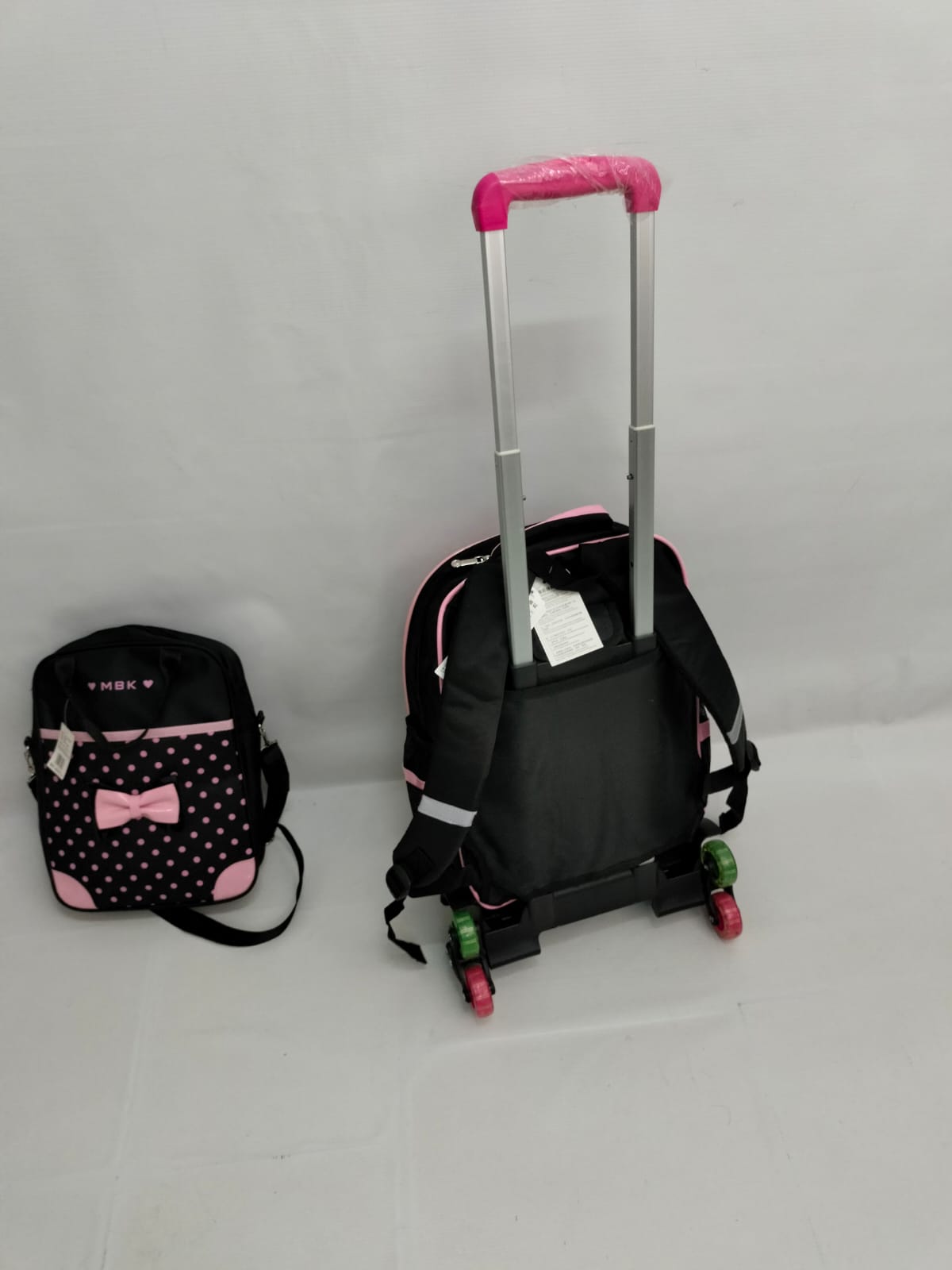 2in1 3D Children Trolley School Backpack (Detachable)