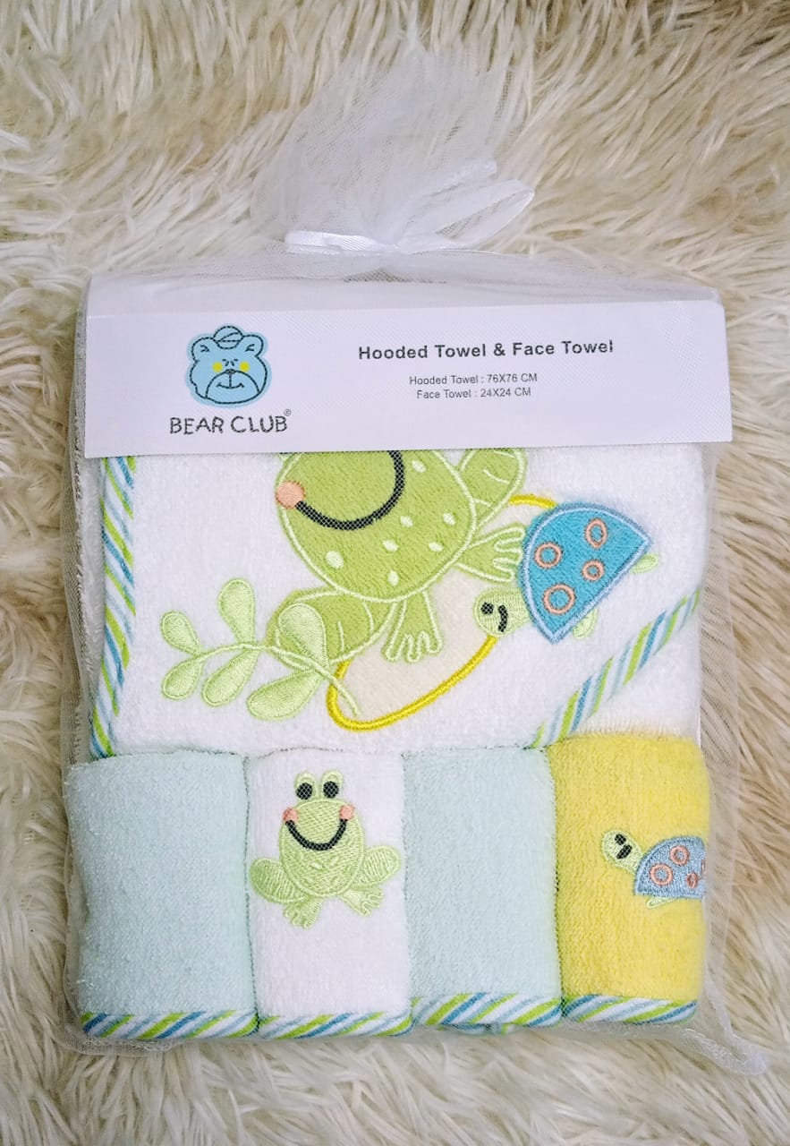 Baby Hooded towel and face towels