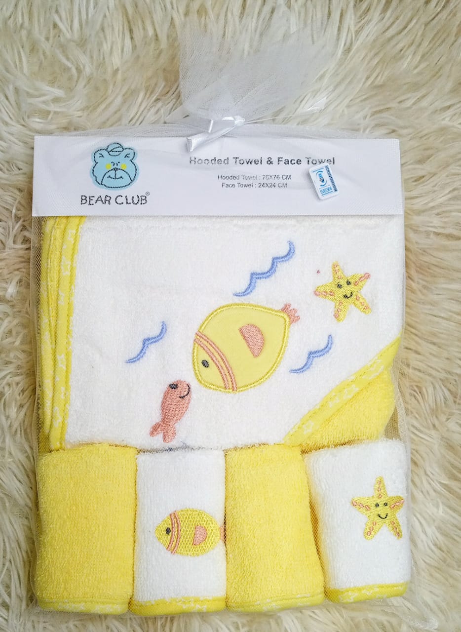 Baby Hooded towel and face towels