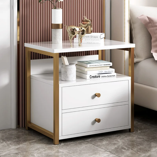 Double Drawer Bedside