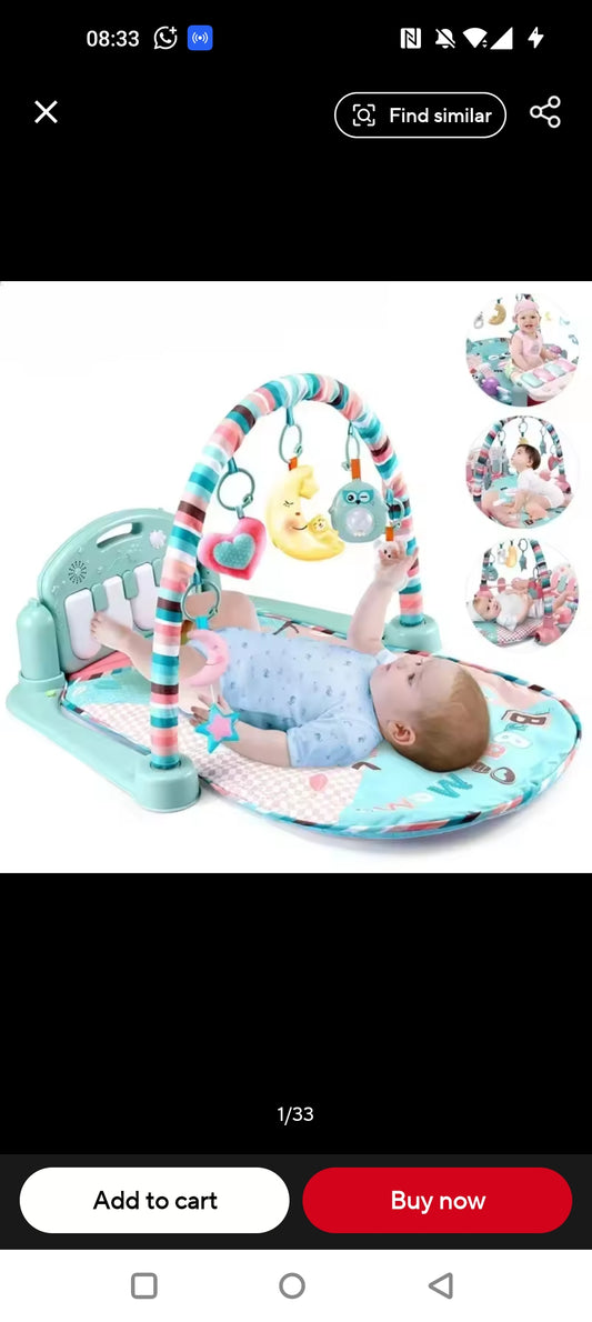 Piano baby play mat