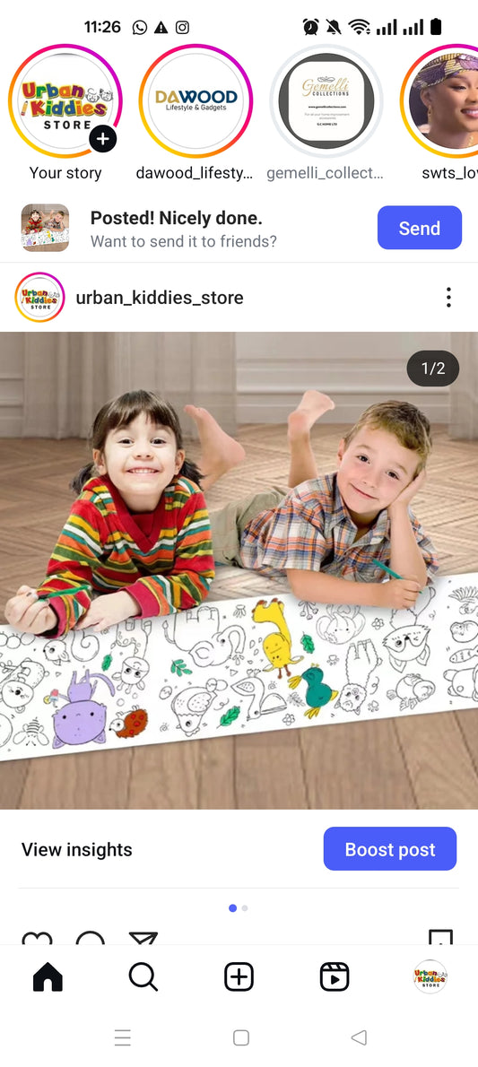 Kid's Drawing Roll
